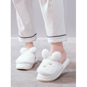 Тапочки «Сонные кролики» белые